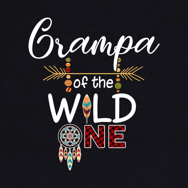 Grampa Of The Wild One T-Shirt Mother's Day Gift by InterFish